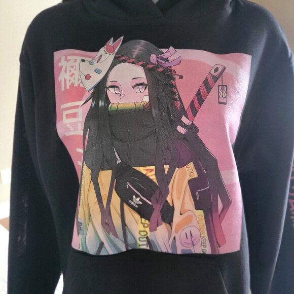 Jon Lauren Nezuko Kamado Anime Hoodie Sweatshirt W Graphic Print -S - Picture 4 of 7
